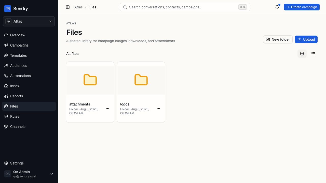 Sendry file and folder manager